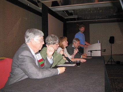 Panelists (L-R) Dr. Bogardus, C. Parman, K. Weiss and J. Hugh