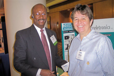 (L to R): James Young, Acceletronics, and Donna Royster, Boca Raton