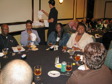 Attendees at networking luncheon