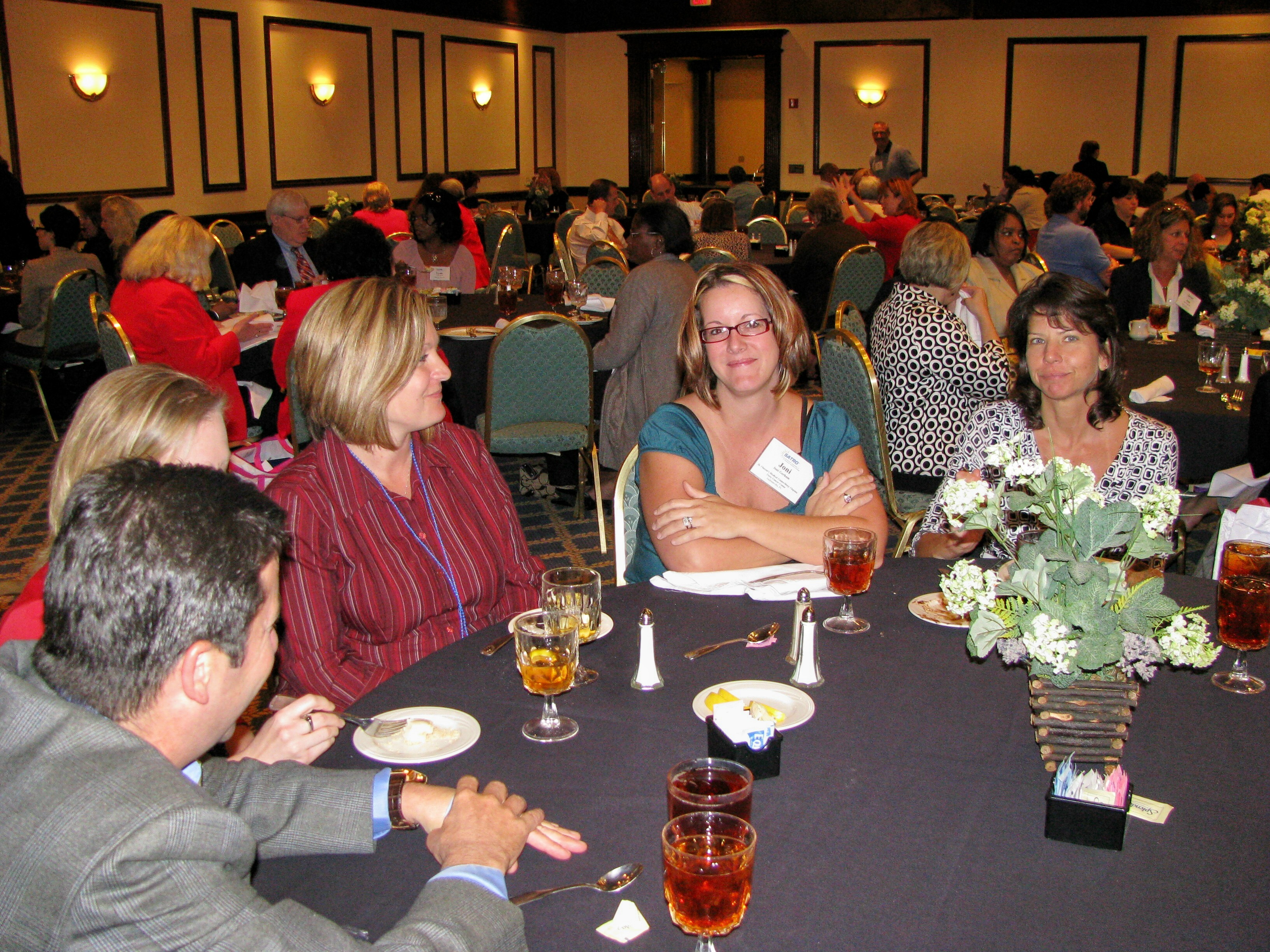 Attendees at networking luncheon