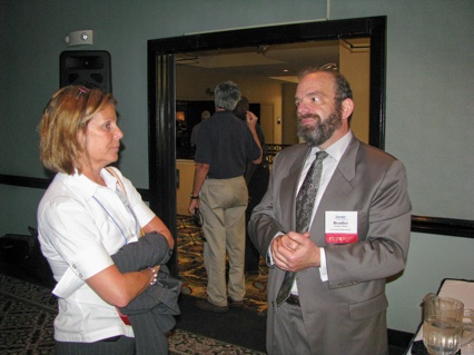 Attendee Jan Margolies and Presenter Bradley Elbein, FTC