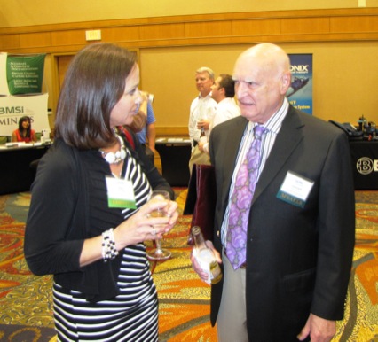 Rita Gable (IBA) with Leonard Arzt (NAPT)