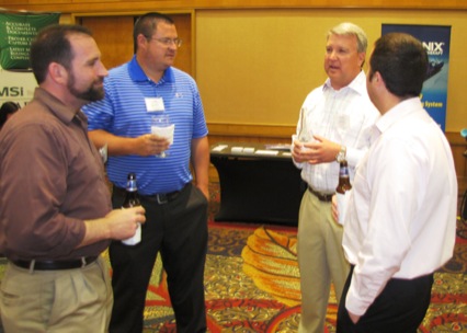 Attendees at Happy Hour Networking