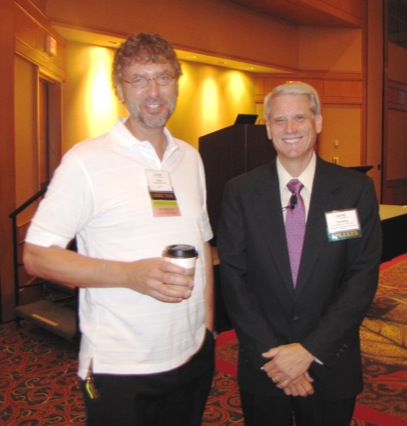 Director Russell Onken (L) with Dr. Tim Williams (ASTRO)