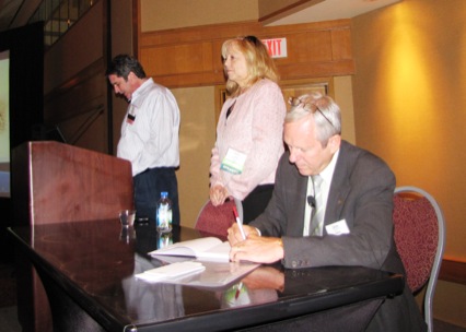 Director Tim Kelly with Linda Lively and Jim Hugh (AMAC)