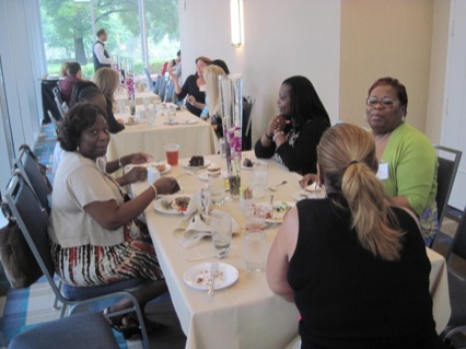 Attendees at networking luncheon