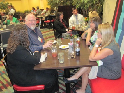 Attendees at networking luncheon