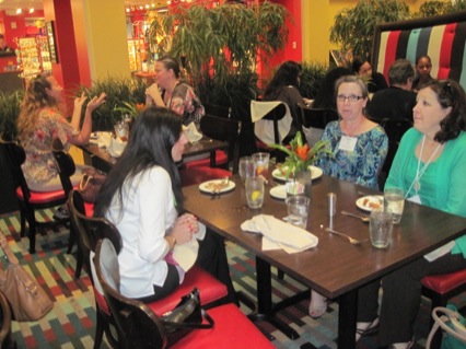 Attendees at networking luncheon